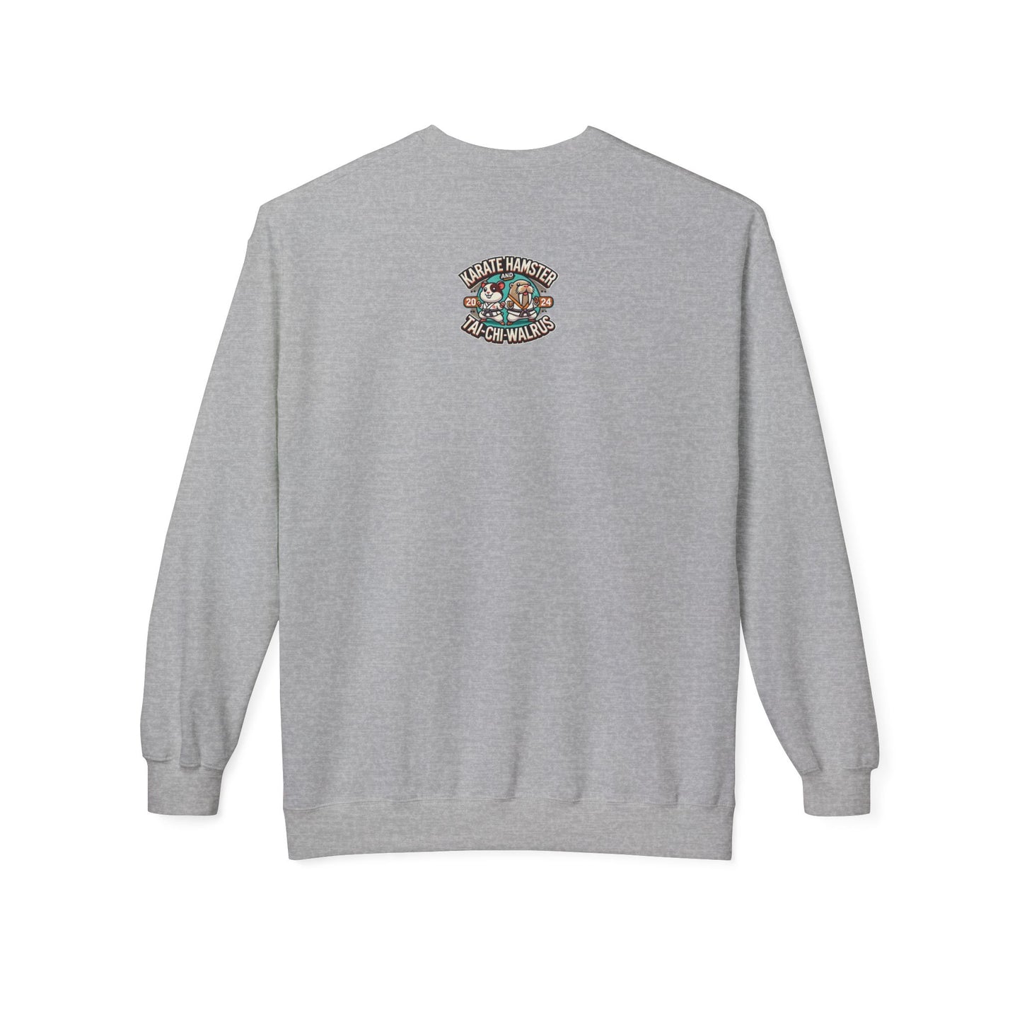 Karate Hamster and Tai-Chi Walrus Unisex Midweight Softstyle Fleece Crewneck Sweatshirt
