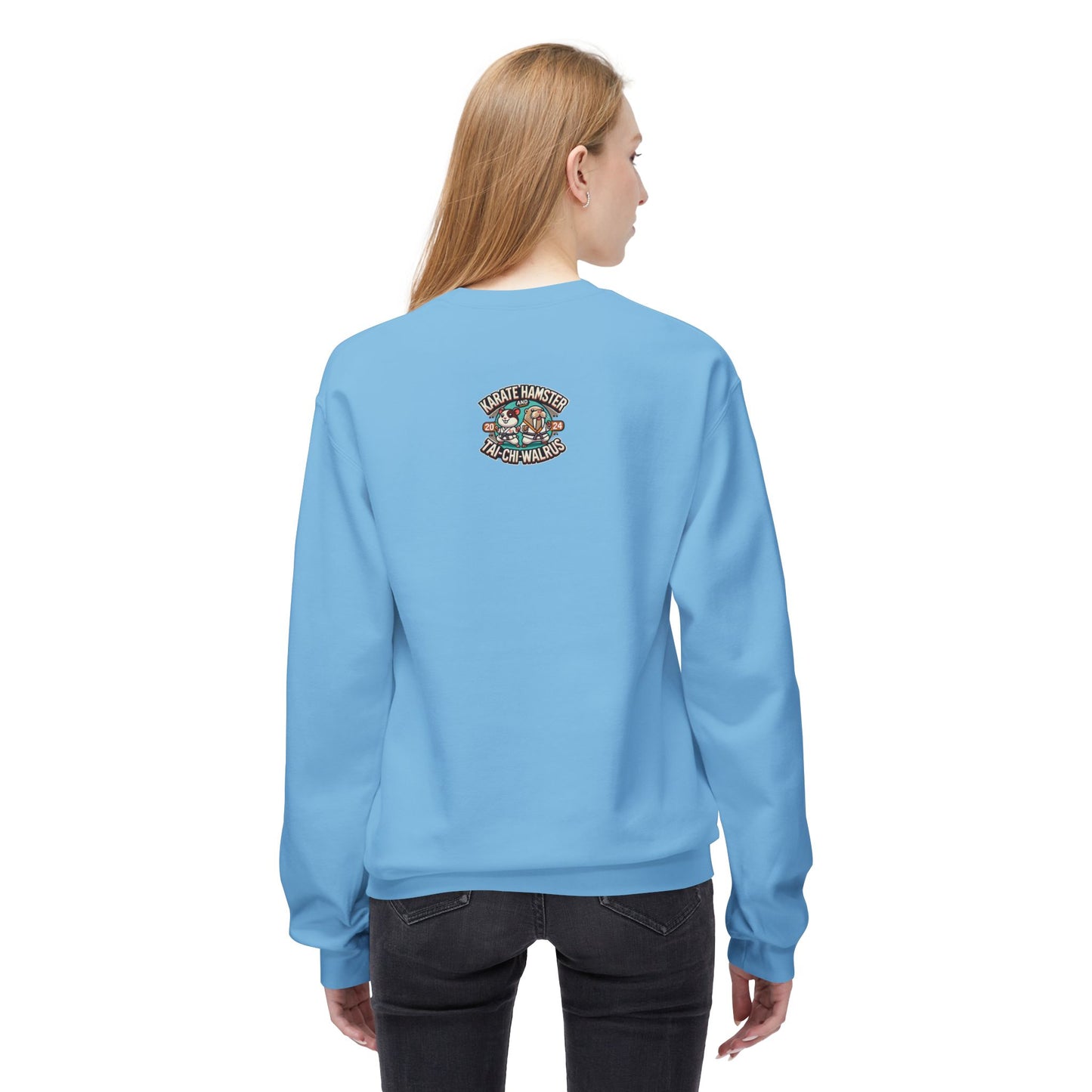 Karate Hamster and Tai-Chi Walrus Unisex Midweight Softstyle Fleece Crewneck Sweatshirt