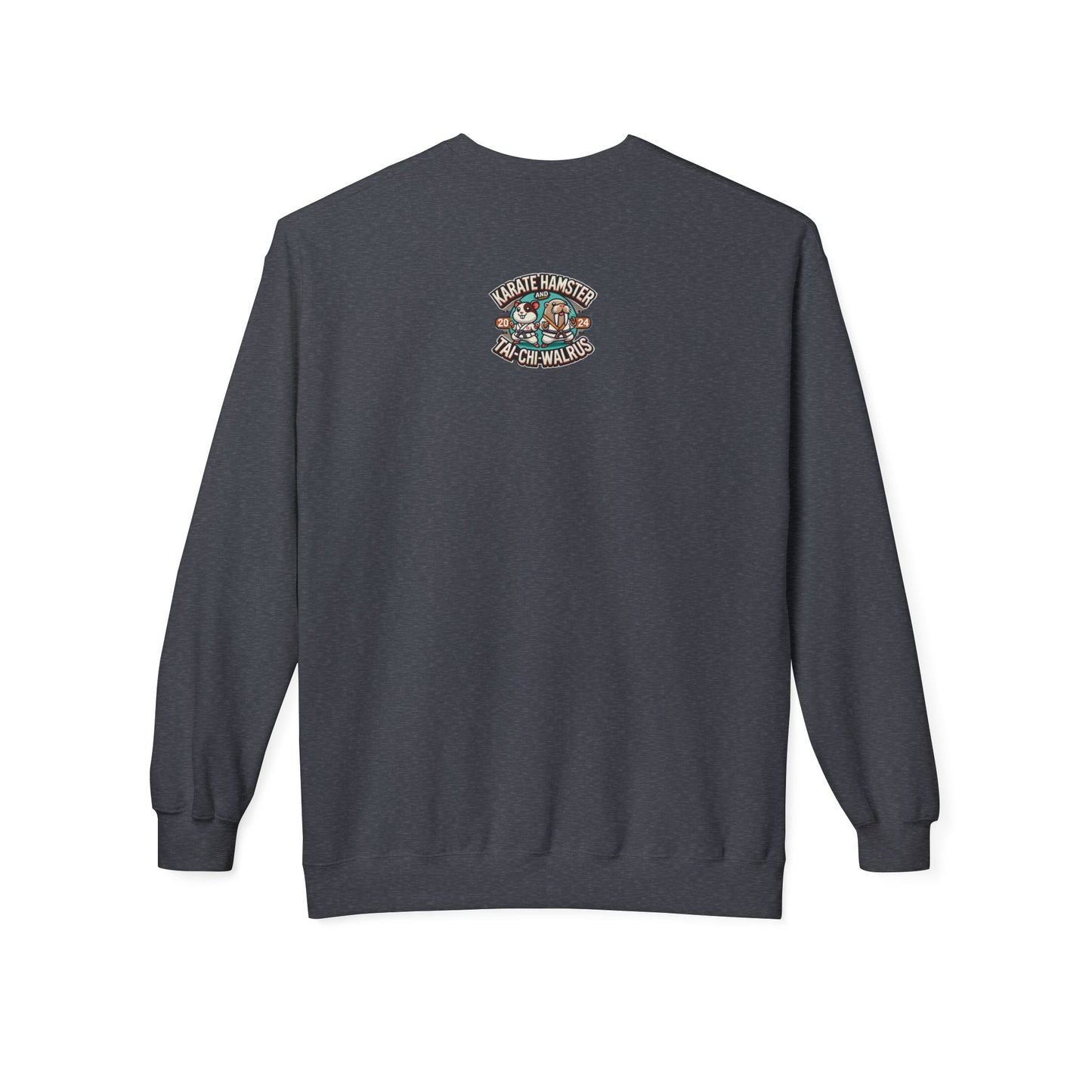 Karate Hamster and Tai-Chi Walrus Unisex Midweight Softstyle Fleece Crewneck Sweatshirt