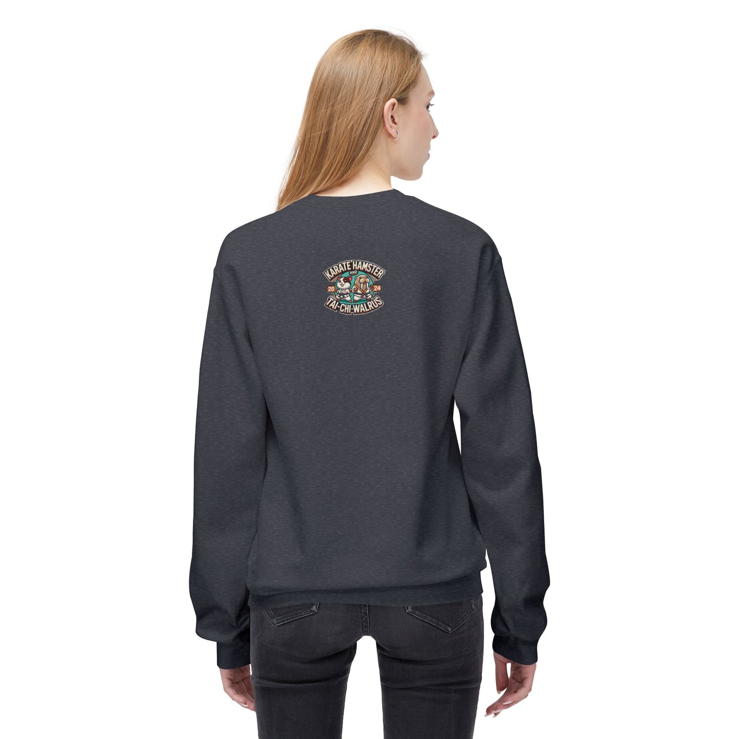 Karate Hamster and Tai-Chi Walrus Unisex Midweight Softstyle Fleece Crewneck Sweatshirt
