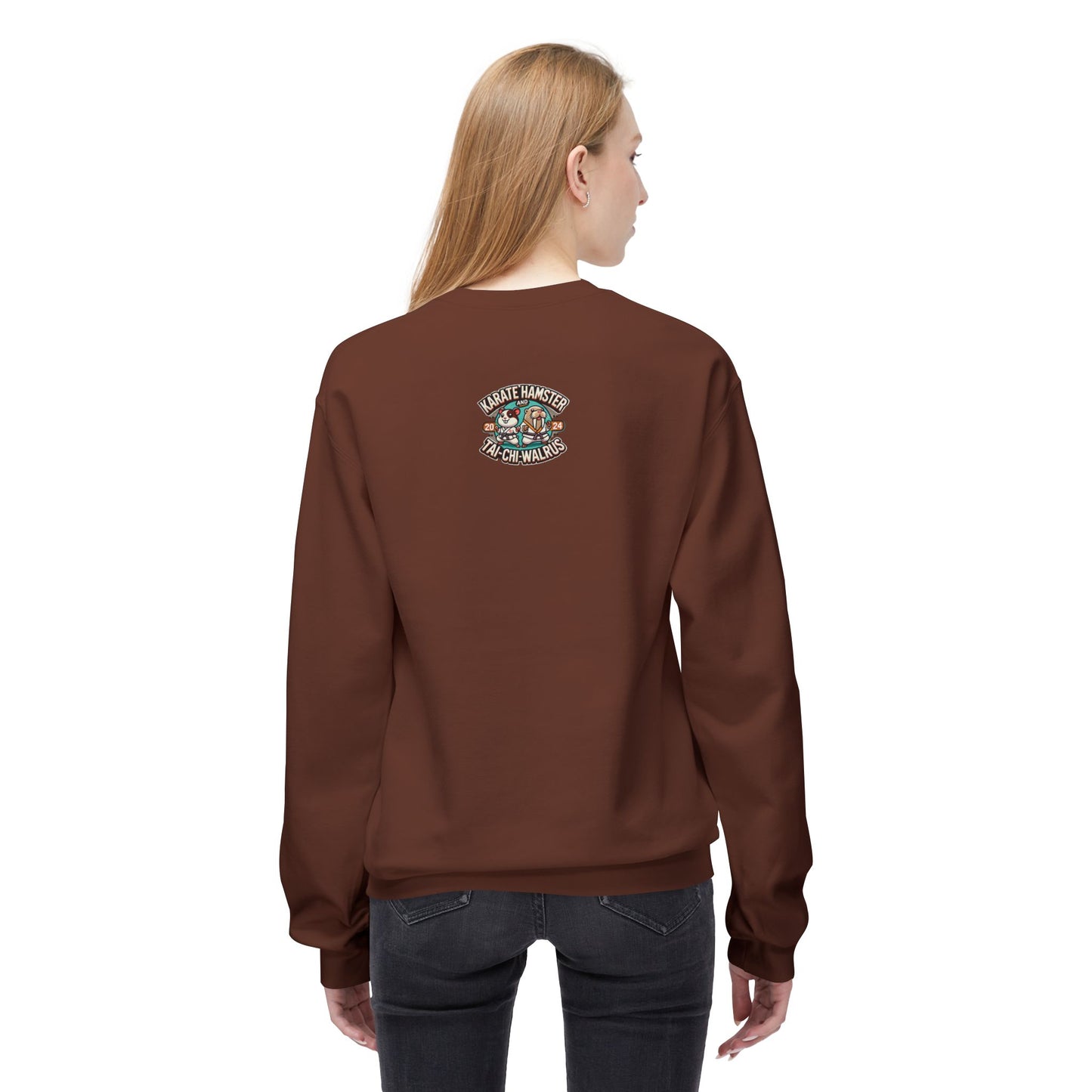 Karate Hamster and Tai-Chi Walrus Unisex Midweight Softstyle Fleece Crewneck Sweatshirt